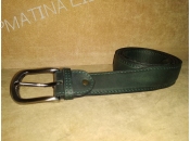 Leather Belt Classic - green